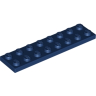 Lego destička 2x8, tmavě modrá (4177740, 4252662, 4530027, 6027627)